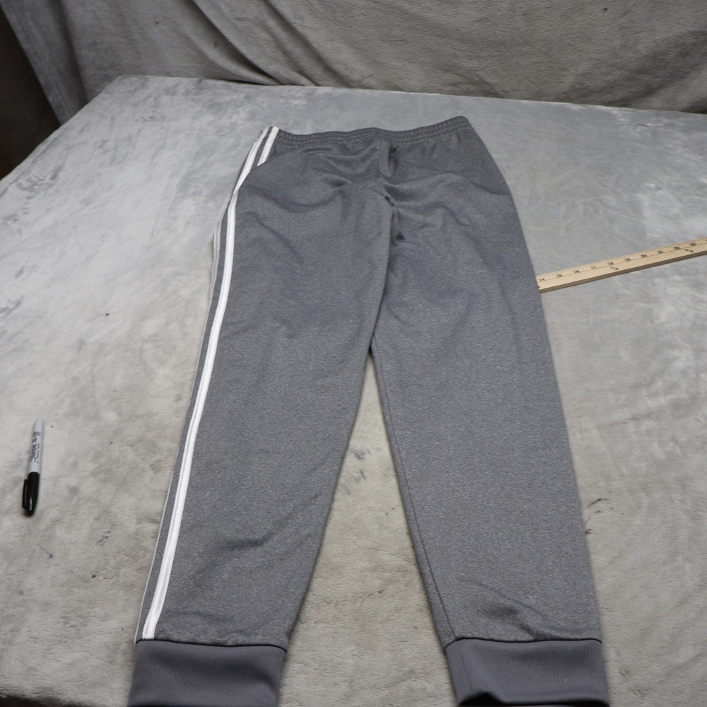 Adidas Track Pants Men XL 18/20 Gray Tapered Athletic Joggers Sport Gym 28x31 - Picture 10 of 11
